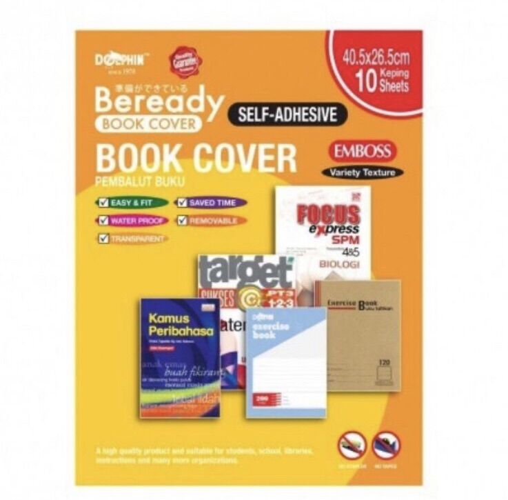Dolphin Beready Clear & Emboss Self-Adhesive BOOK COVER @Cassandra8526😘☝️