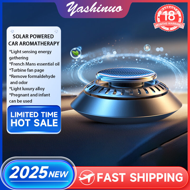 Yashinuo 2025 New Day Night Solar Car Aromatherapy perfume Decoration in the Car Eliminates Odor and Lasts ราคา 456 บาท*ส่งฟรี