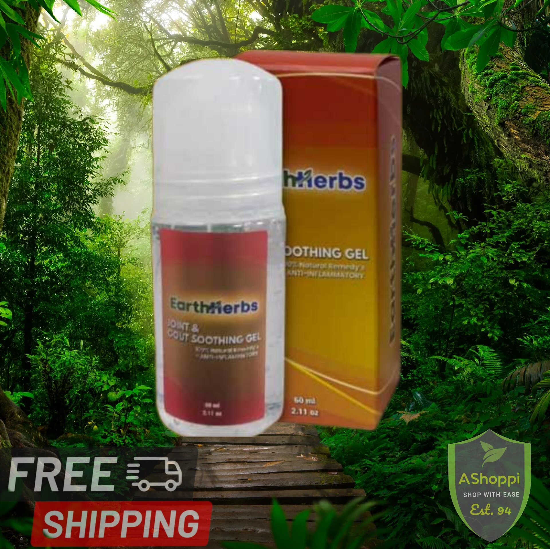[FREE SHIPPING ORIGINAL HQ] EARTHHERBS GEL GOUT SOOTHING GEL SENDI
