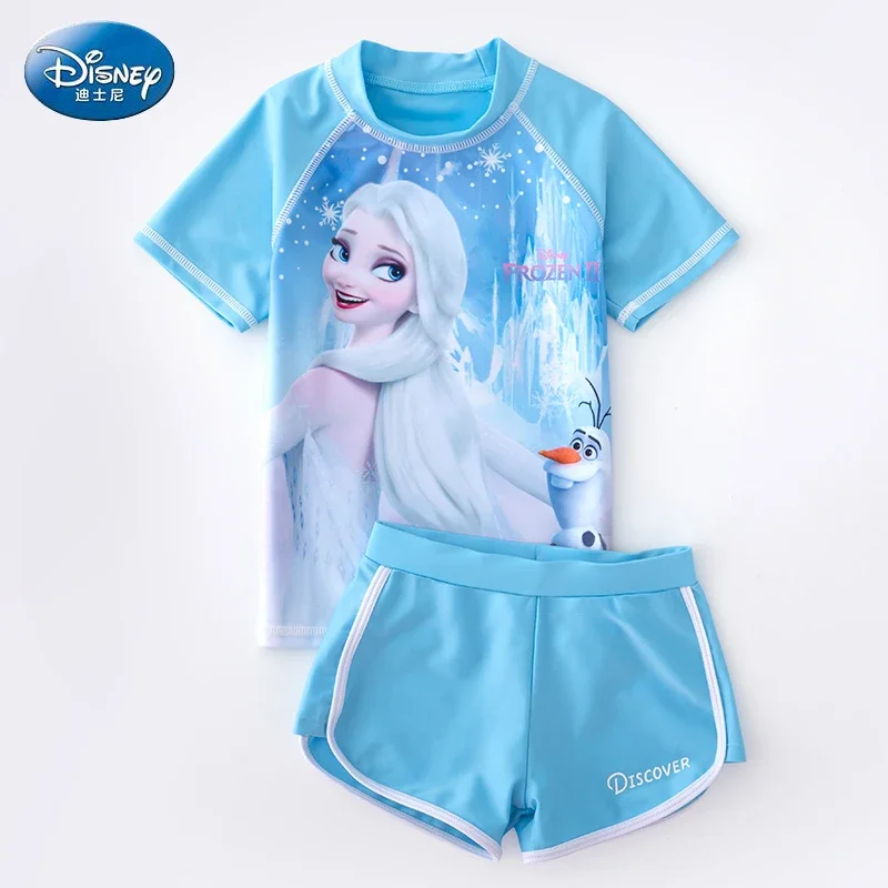 Disney Children's Swimsuit 2021new Toddler Children Teens Split Girl Cute Baby Princess Swimsuit