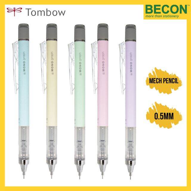 Tombow Monograph Mechanical Pencil 0.5mm DPA136 Pastel Colour Lazada