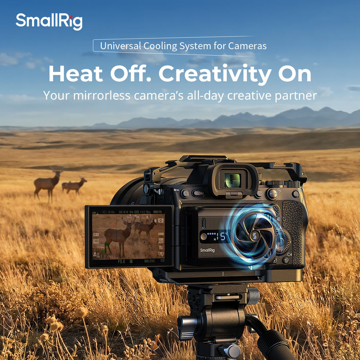 SmallRig Cooling Fan for Mirrorless Cameras (Basic Fan) 5329， (Hybrid Cooling) 5328 Giá 1,219,000 Đồng*Miễn phí vận chuyển