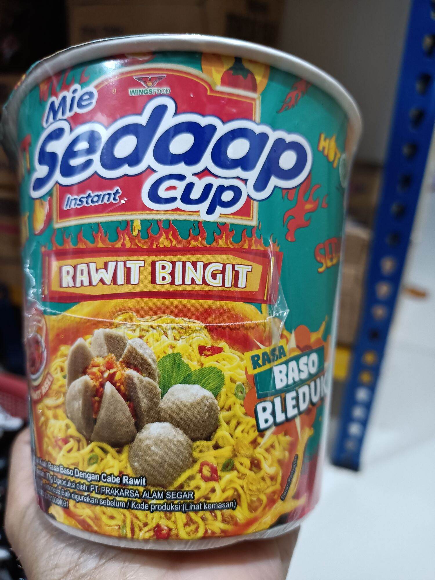 Mie Sedap Cup Pop Mie Kuah Pedas Dower Goreng Pedas Gledek Halal Lazada