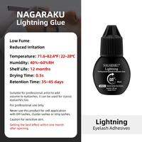 NAGARAKU 5ml Professional Fast Drying Low Fume Low Irritation Eyelash Extension Glue on Salon