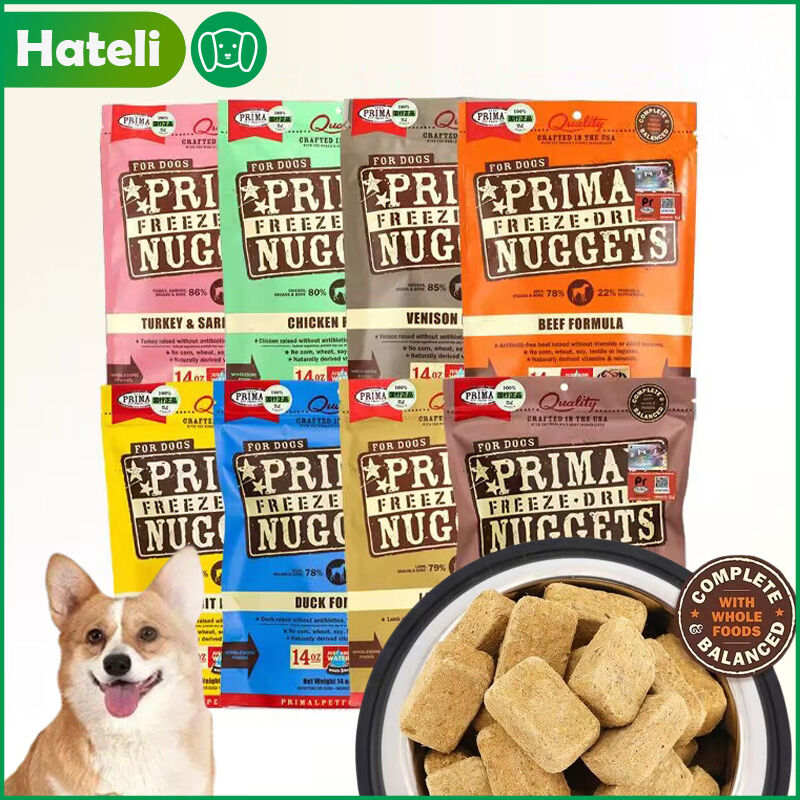 Primal Freeze Dried Raw Dog Food Nuggets High Energy Protein Bundle Beef Chicken Pork Lamb Rabbit Venison Turkey Complete & Balanced Meal Treat Grain Free High Protein Dogs Treats ราคา 1,189 บาท*ส่งฟรี