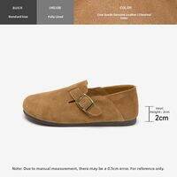 AGSDON l Thick Sole Leather Birken Sandals