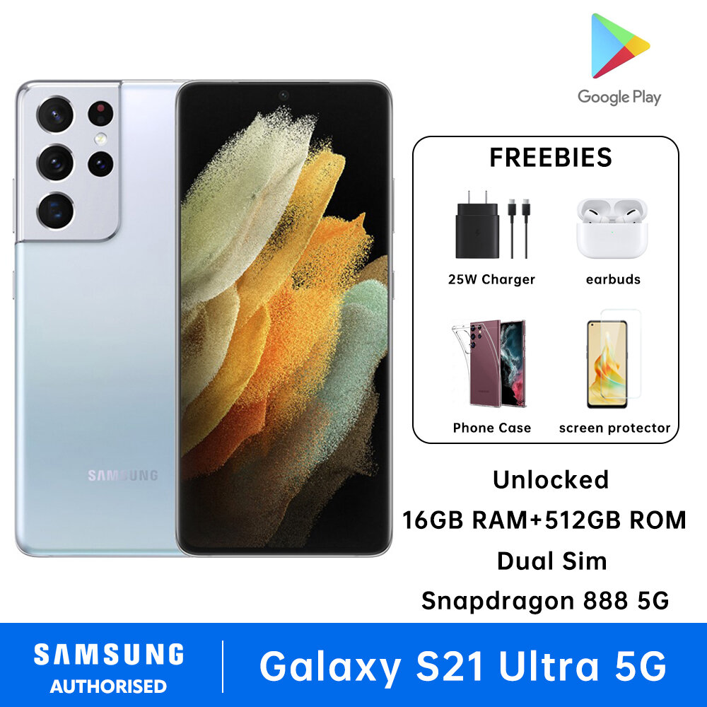 Samsung Galaxy S21 Ultra 5G Smartphones Dual Sim 16GB RAM + 512GB ROM Snapdragon 888 5G 5000 mAh SM-G9980 - Image 2