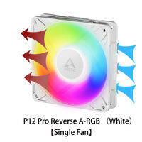 Arctic | ARCTIC P12 Pro A-RGB 120mm PWM Case Fan Optimised for Static Pressure Fan Speed: 400–3000 RPM 5V 3 Pin A-RGB LED Single Fan