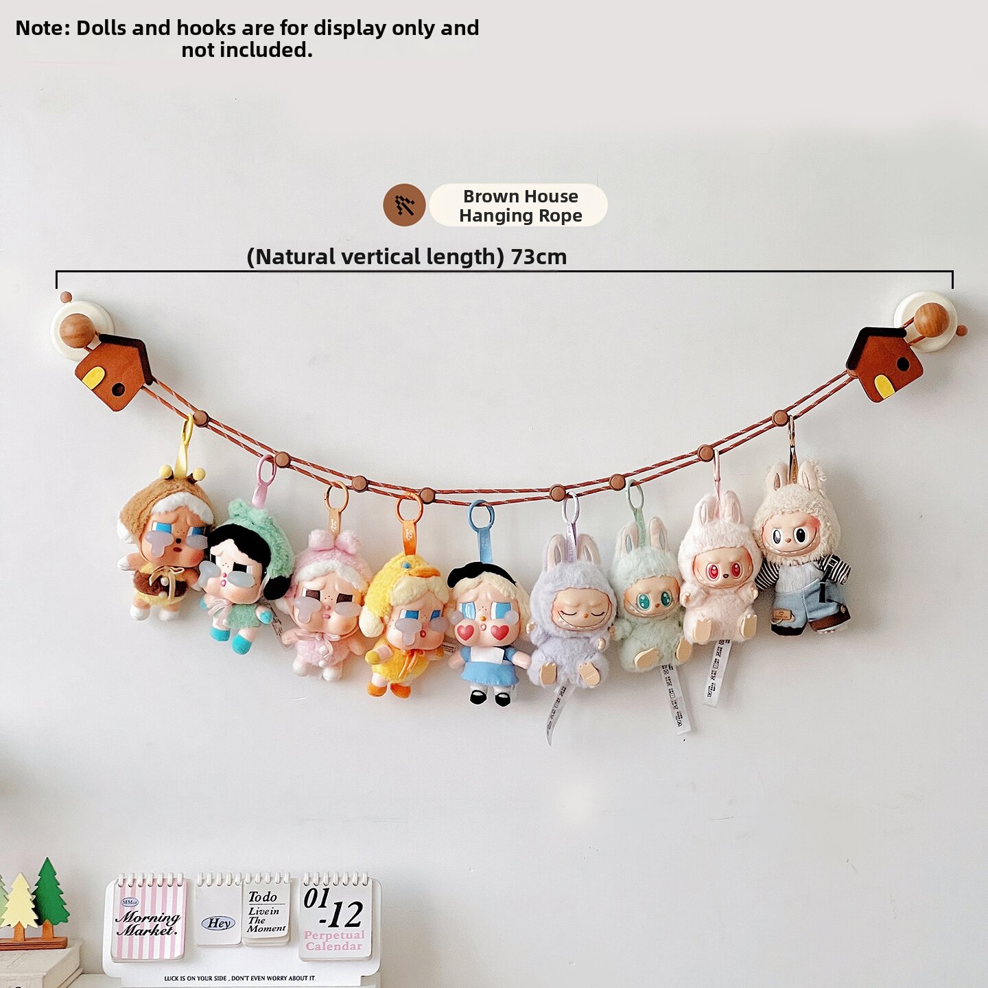 BOZHI | Wall Mounted Stuffed Toy Display Rack Storage Organizer