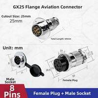 kuicc | GX25 Flange Circular Aviation Plug and Socket