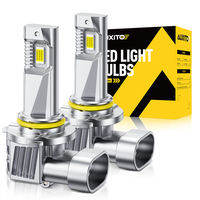 AUXITO HB3ไฟหน้ารถ LED H11 14000LM 60W 2ชิ้น HB4กันน้ำ1:1ไฟหน้าขนาดเล็กสีขาว12V