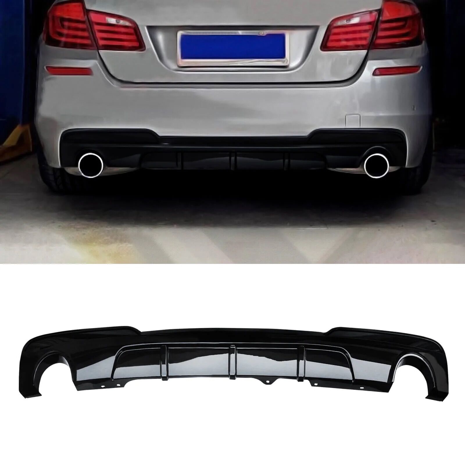 BMW F10 M5 M Sport Performance Tech rear bumper lip skirt diffuser ...