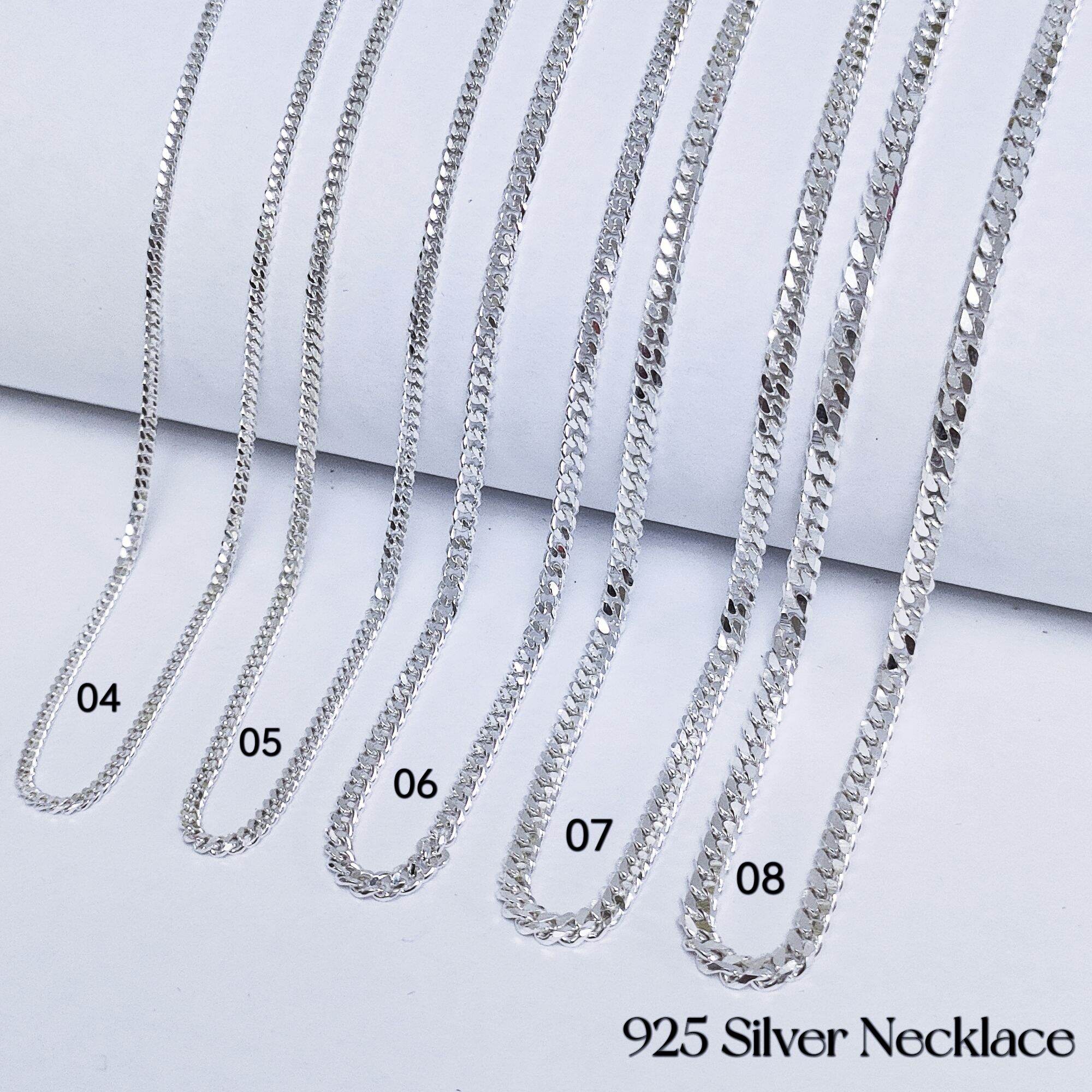 thumbnail image 2 of Genuine 925 Sterling Silver Necklace - 1.2mm Starry Chain, 14-26 Inches, Made In Italy 2 of 4