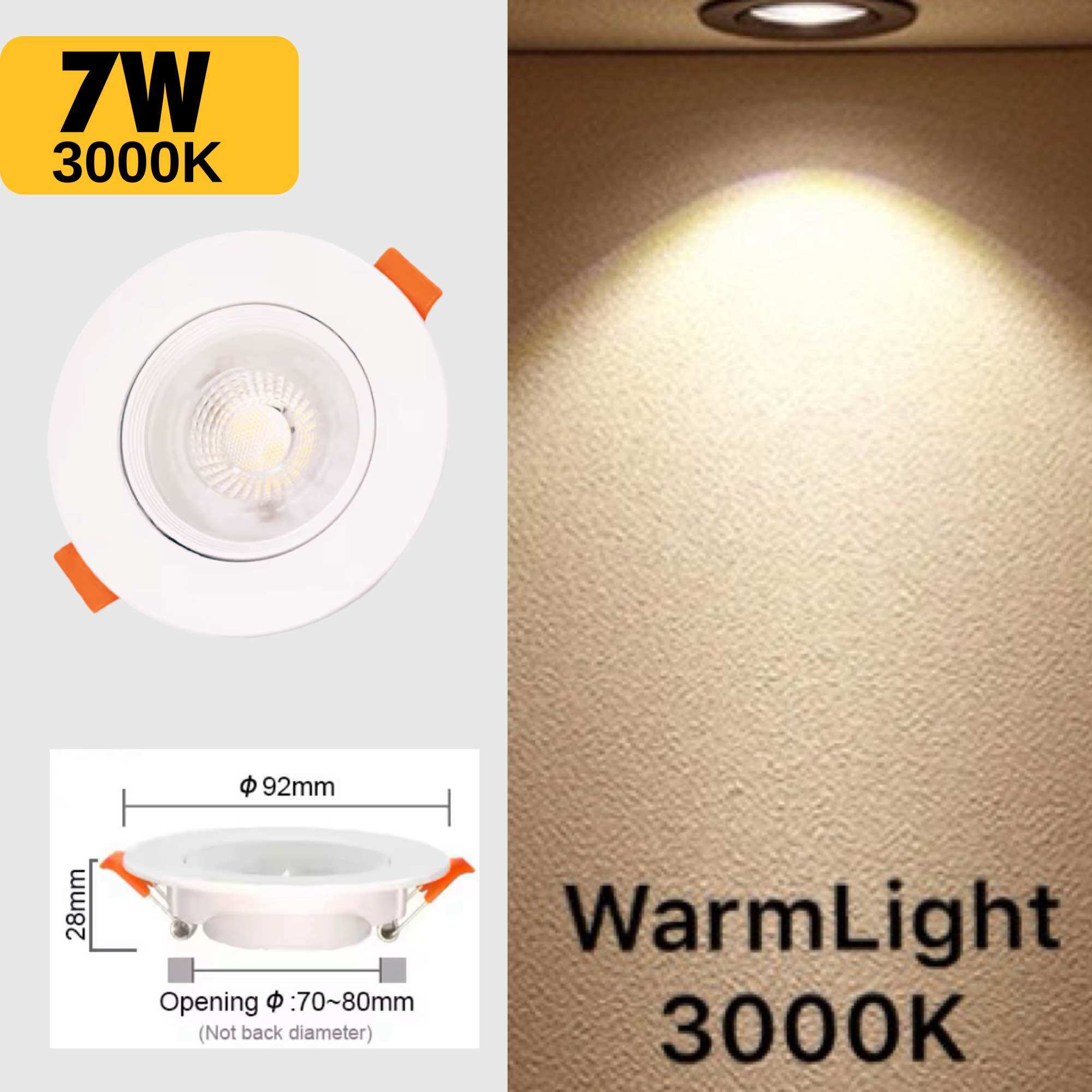 ●7W COB Downlight LED Eyeball Spotlight Ceiling lamp