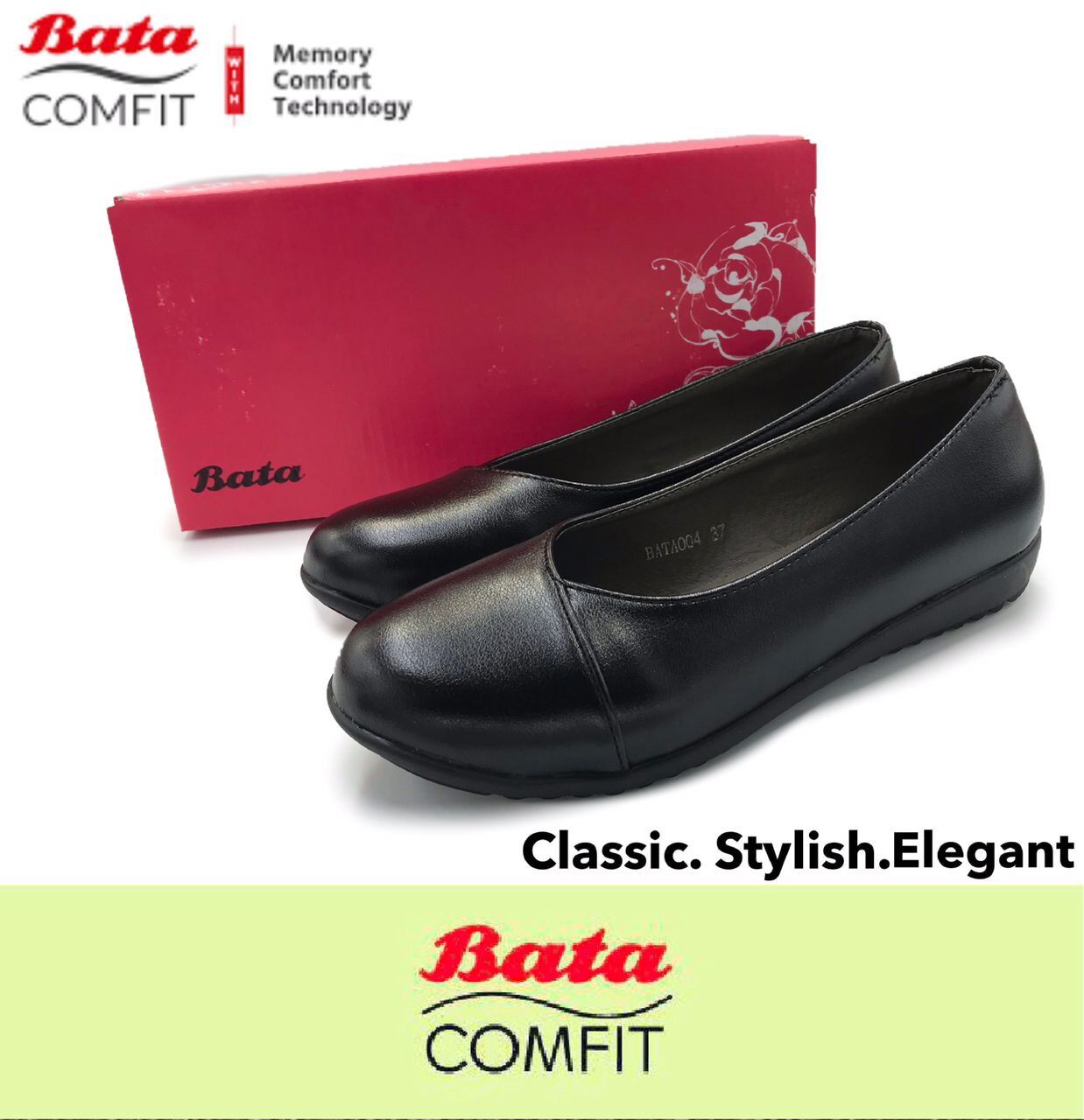 Thomas Bata Bata 1894 Bata Ladies Balck Formal Working Student