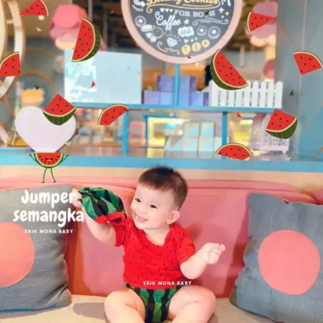 Baby jumper watermelon 100% cotton