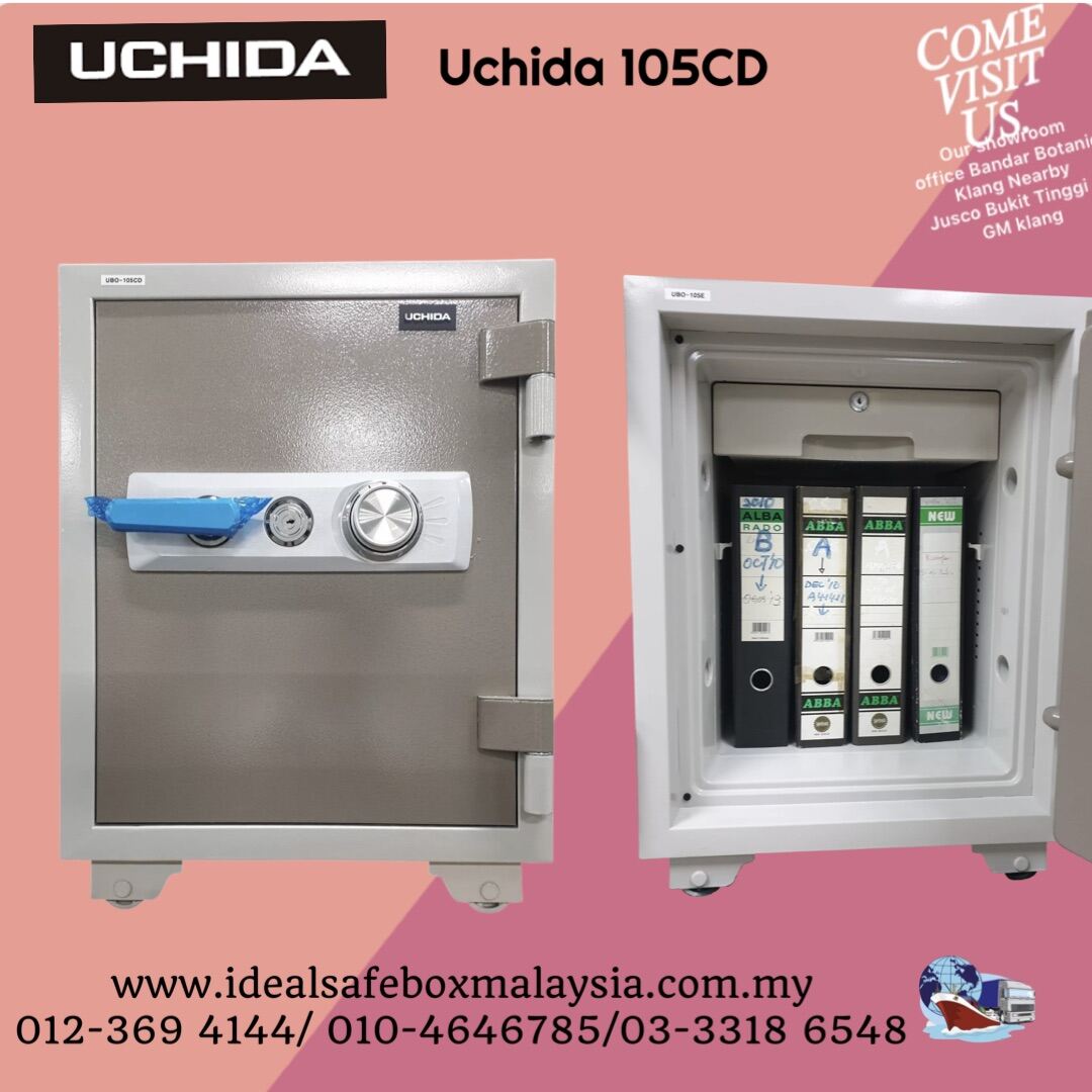 UCHIDA Fire Resistant Safe Box (UBO105CD) 105kg peti besi uchida Lazada