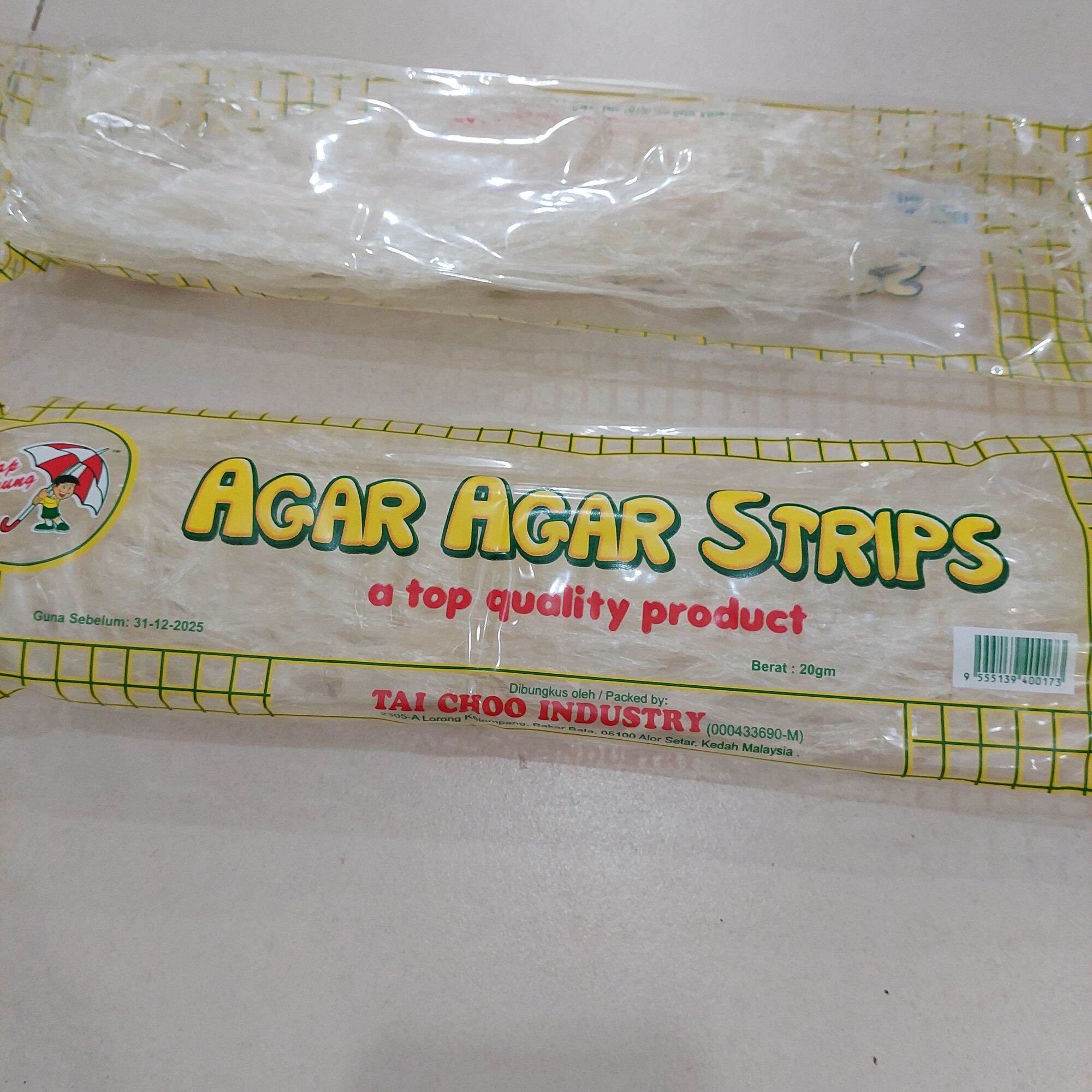 Agar Agar Strips Cap Payung 20g Lazada