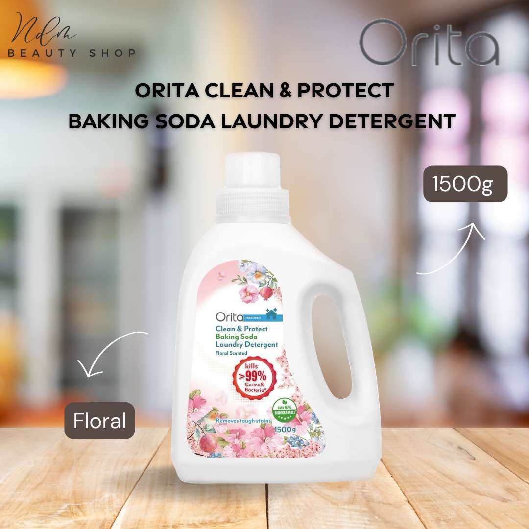 Orita Clean & Protect Baking Soda Laundry Detergent (1500g) | Lazada