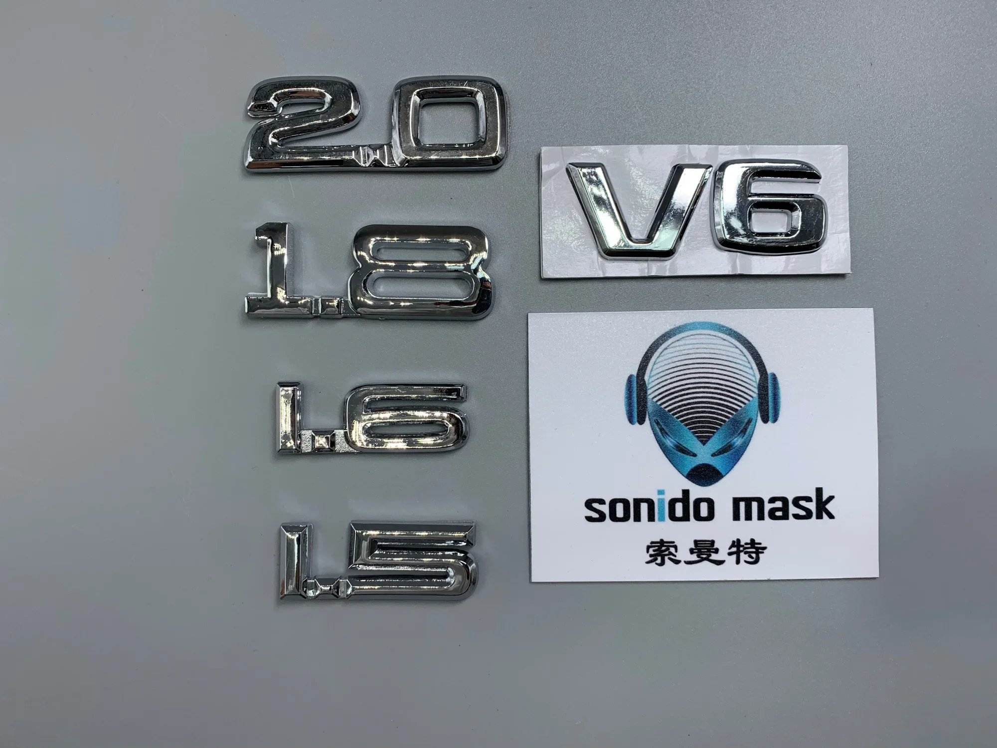 3D logo Auto Badge Emblem 1.5 1.6 1.8 2.0 V6 proton perodua honda nissan toyota ford subaru daihatsu