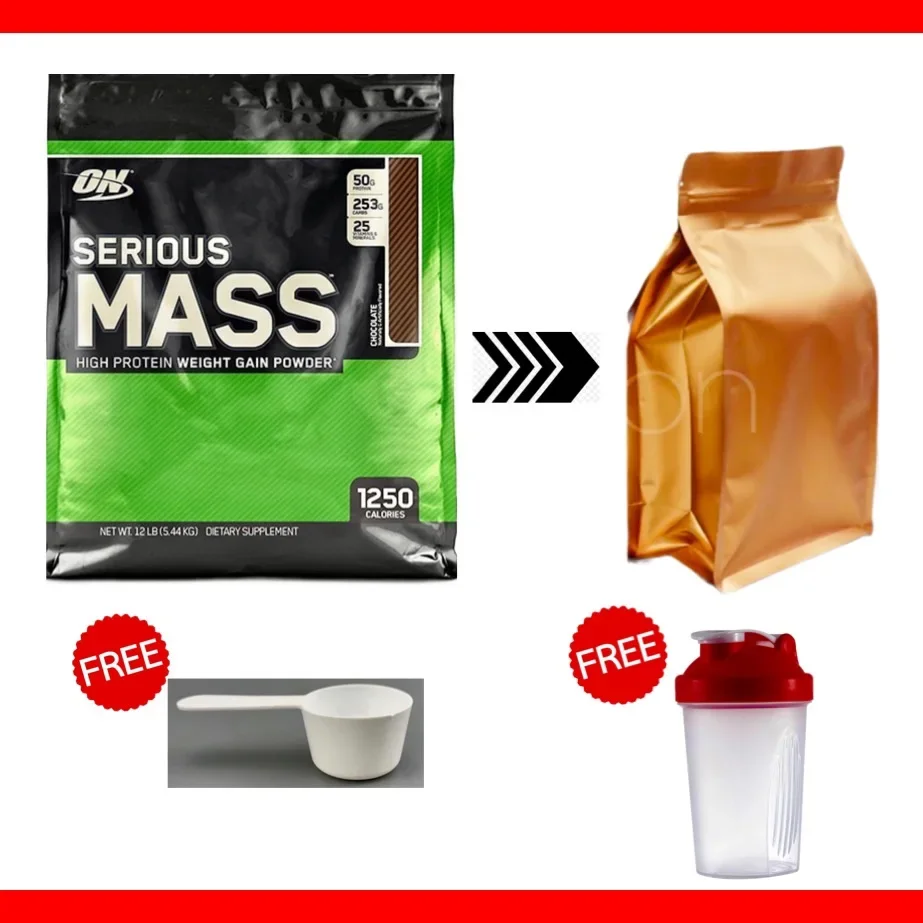 ON Serious Mass Protein Weight Gainer 1kg Repack Free Shaker