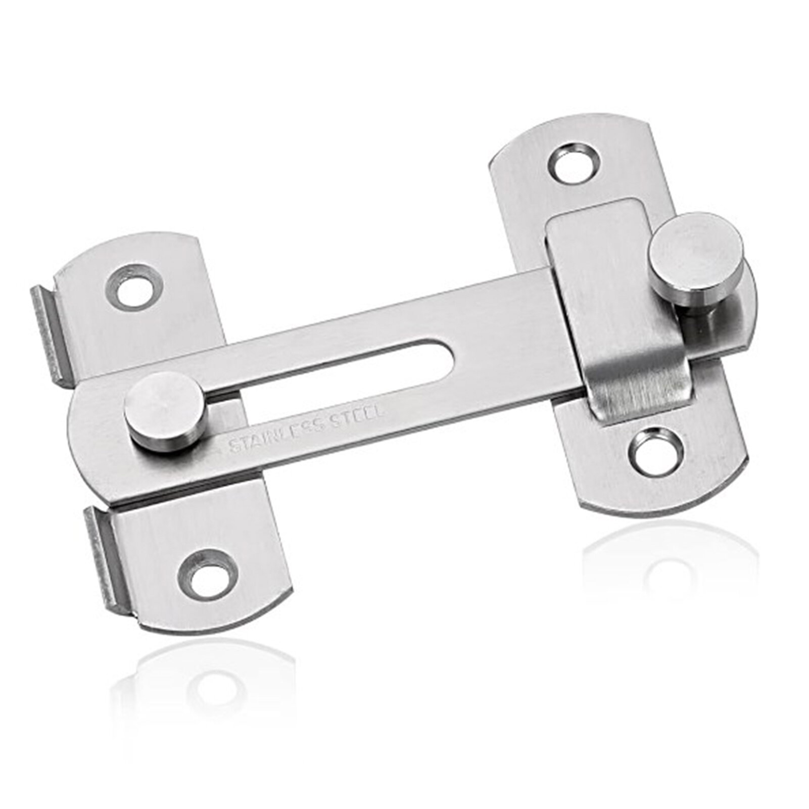 Stainless Steel Child Safety Cabinet Locks Sliding Door Snap Lock Durable Door Latch for Window Cabinet Fitting Room