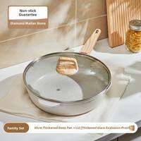 GIANXI | Steam Boil Stew Non-stick Frying Pan For Electric & Gas Stove