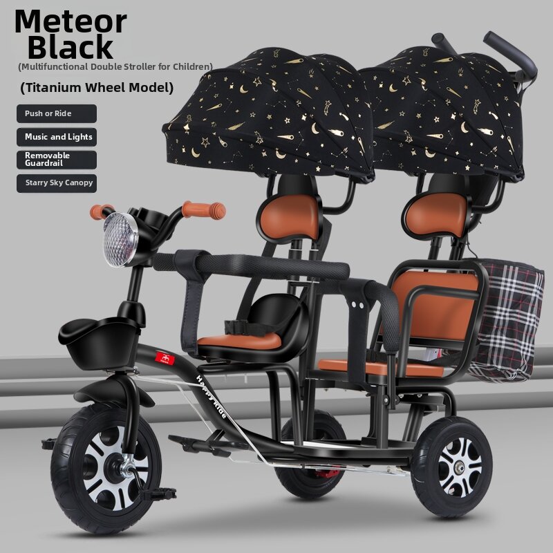 Twin Baby Tricycle Stroller