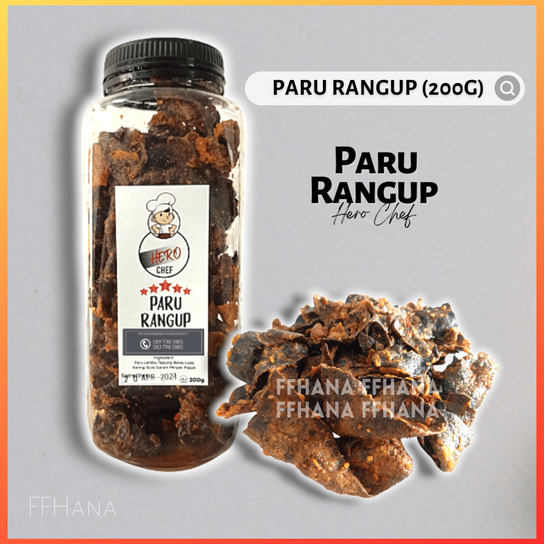 Spicy Paru Rangup Gram Crispy Kerepek Pedas Manis Makanan Kudapan Sambal Goreng Hero Chef