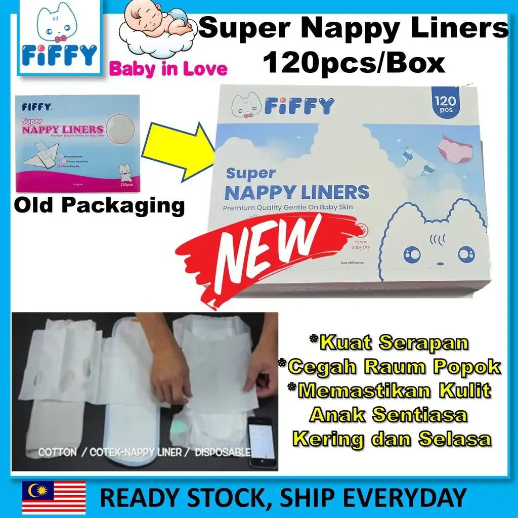 Original Fiffy Baby Nappy Liners (120's)