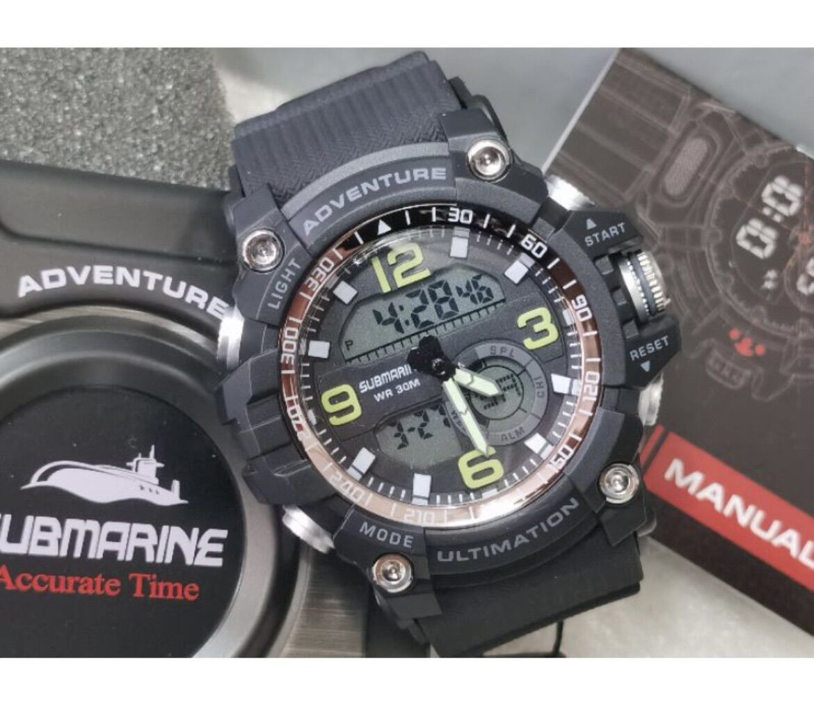 Us submarine TP 3195 Rubber (Original Watch) Jam Tangan lelaki