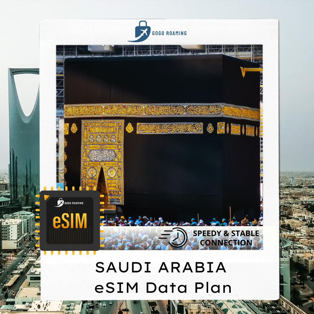 【eSIM】Saudi Arabia eSim (3GB - 20GB) Travel Roaming Data Plan | GOGO ROAMING Travel eSIM - Jenama GOGO ROAMING Harga 103 Ringgit*Penghantaran Percuma