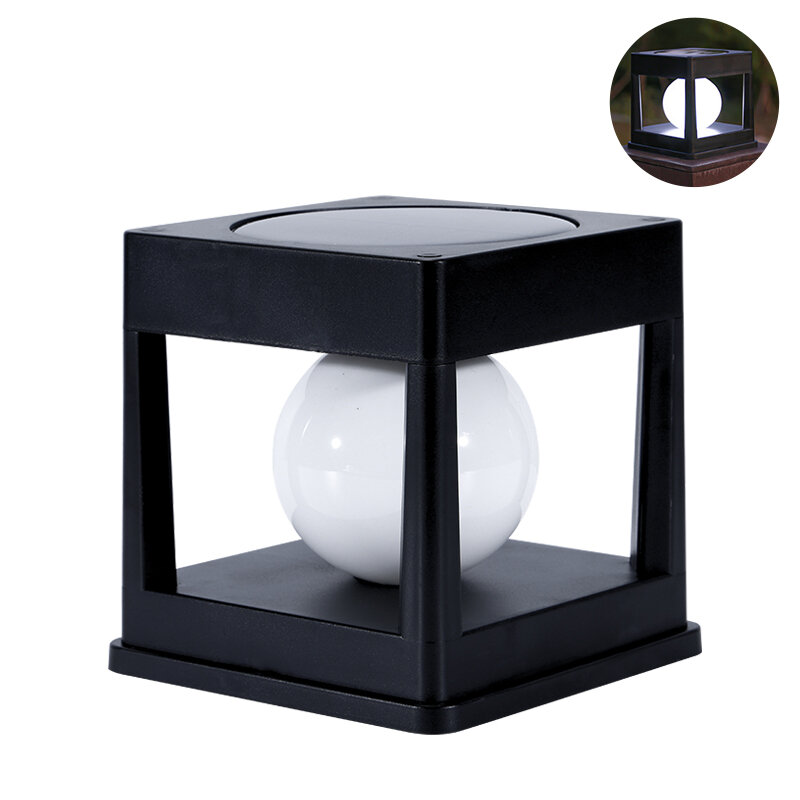 Solar Post Light Outdoor Post Caps Lights Solar Fence Post Lamp Pillar Lamps Waterproof for Wooden Posts Patio Camping Dec