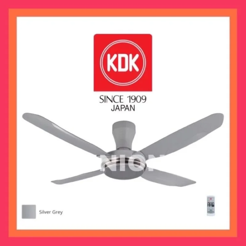 KDK K14Y2 56" V-Touch Junior Remote Control Ceiling Fan / Kipas Siling (Silver Grey)