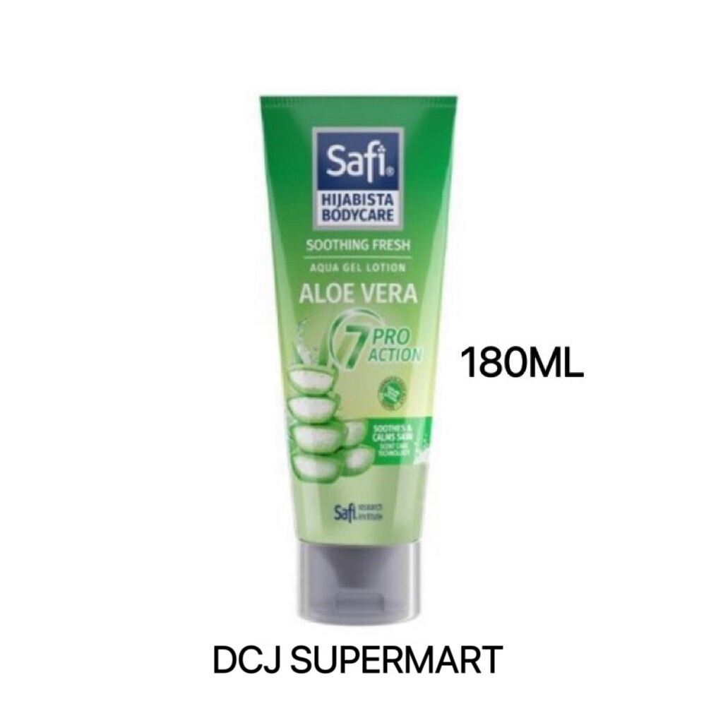 Safi Hijabista Bodycare Soothing Fresh Aqua Gel Lotion Aloe Vera 180ML