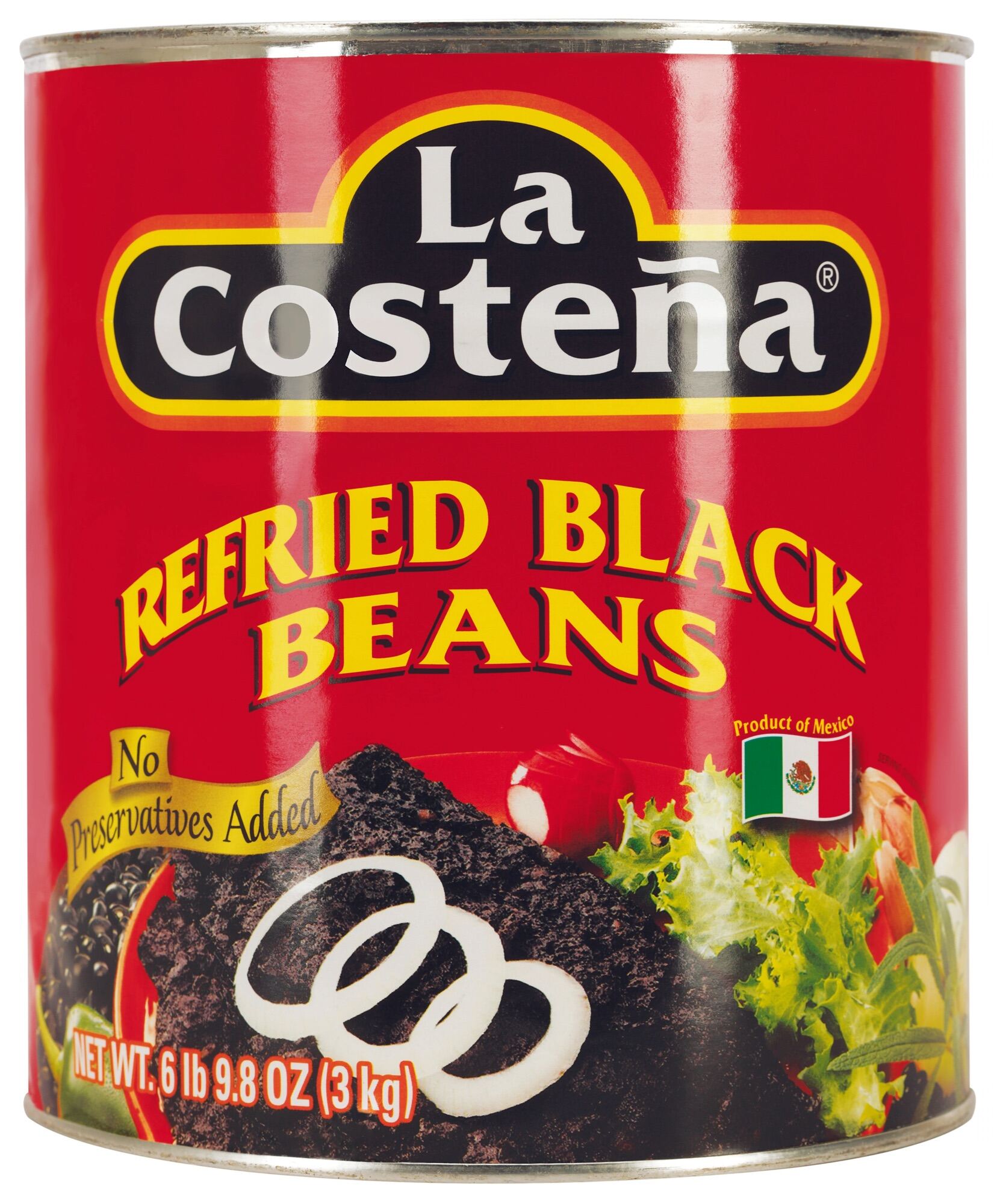 La Costena Refried Black Bean 3kg Lazada