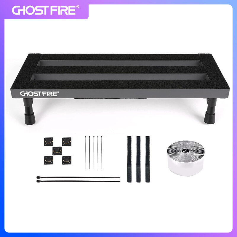 GHOSTFIRE Guitar Pedal Board Aluminum Alloy 1.1lb Super light Effect Pedalboard19.7''x7'' SPL-02 ราคา 874 บาท*ส่งฟรี
