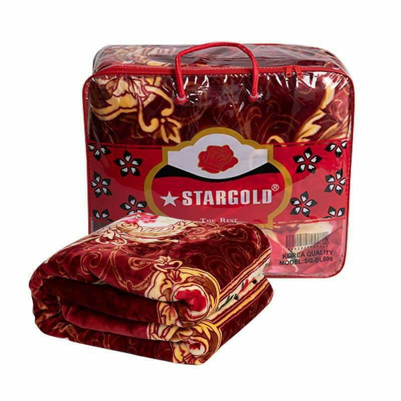 BLANKET KOREA SUPER SOFT DOUBLE PLY DOUBLE BED BLANKET 7/8/9.5 kg size