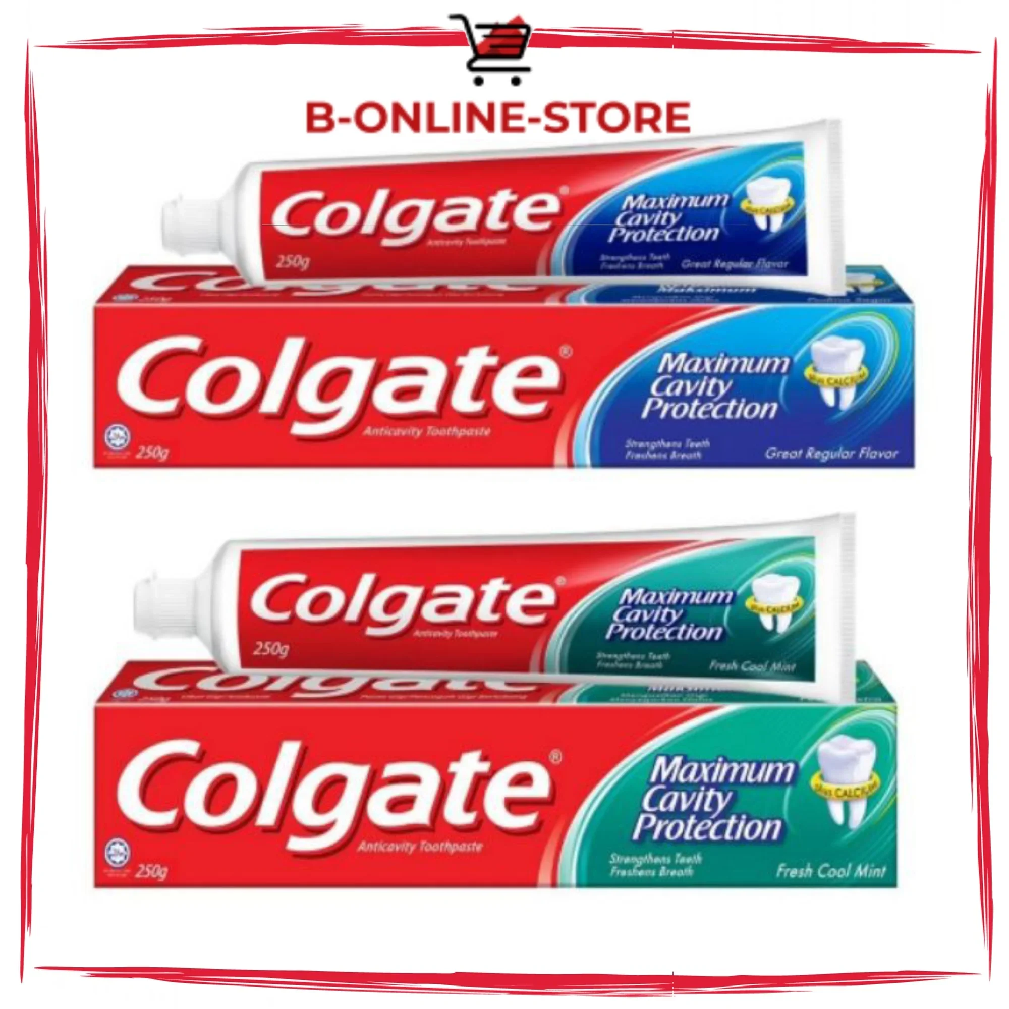 Colgate Anti cavity Toothpaste 250g / Ubat Gigi 250g