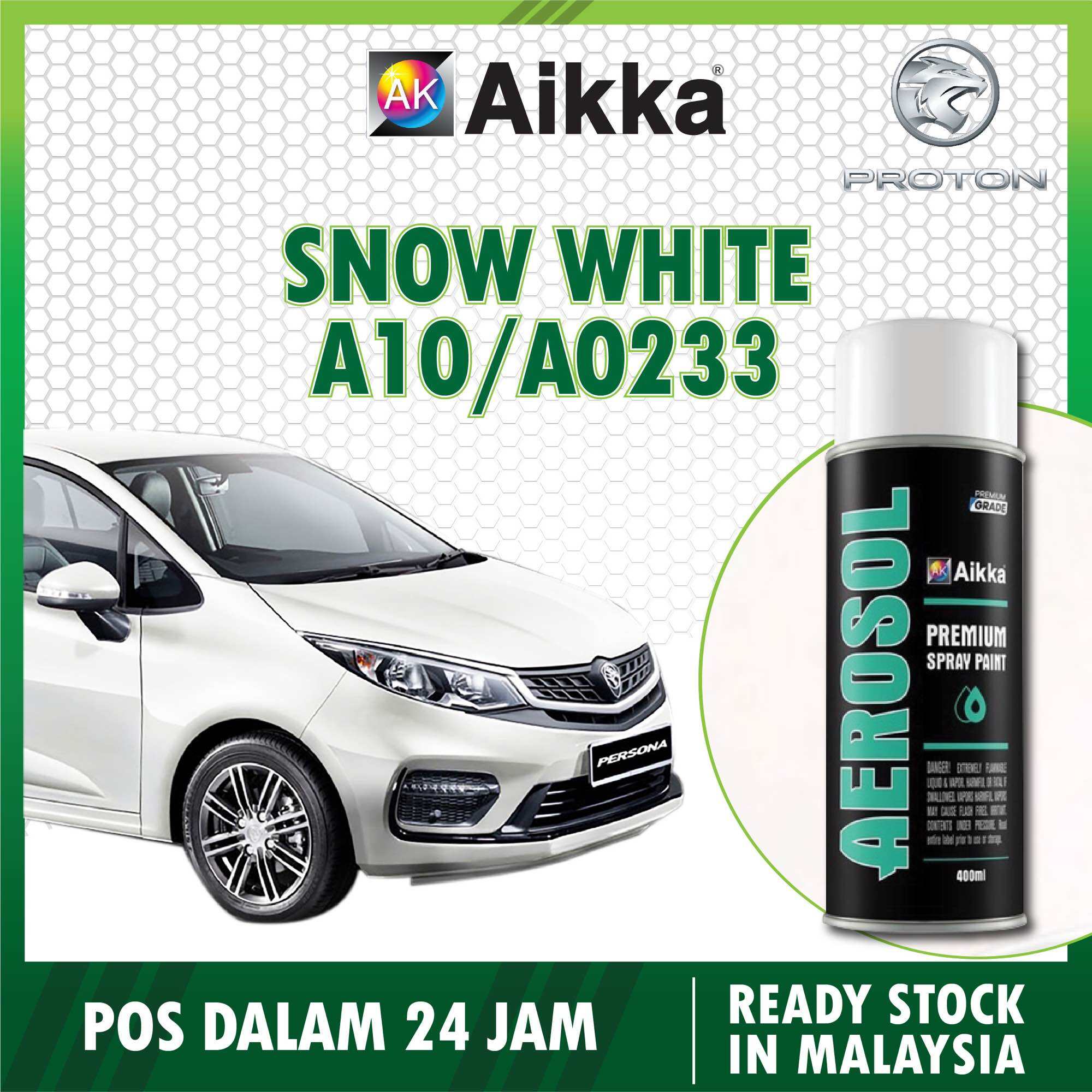 【PROTON PERSONA 】AIKKA Aerosol Spray 370ml Aikka Paint Touch Up Paint ...