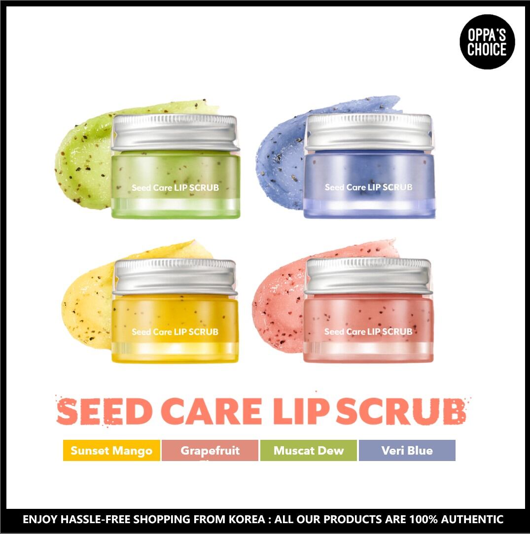 [Nuse] chăm sóc hạt giống tẩy da chết cho môi 15ml 4 loại