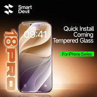 SmartDevil Quick Install AR Corning Glass For iPhone 18 Pro Max/18 Pro Privacy High Definition Drop Resistant Scratch Resistant with the Feel of the Original Screen