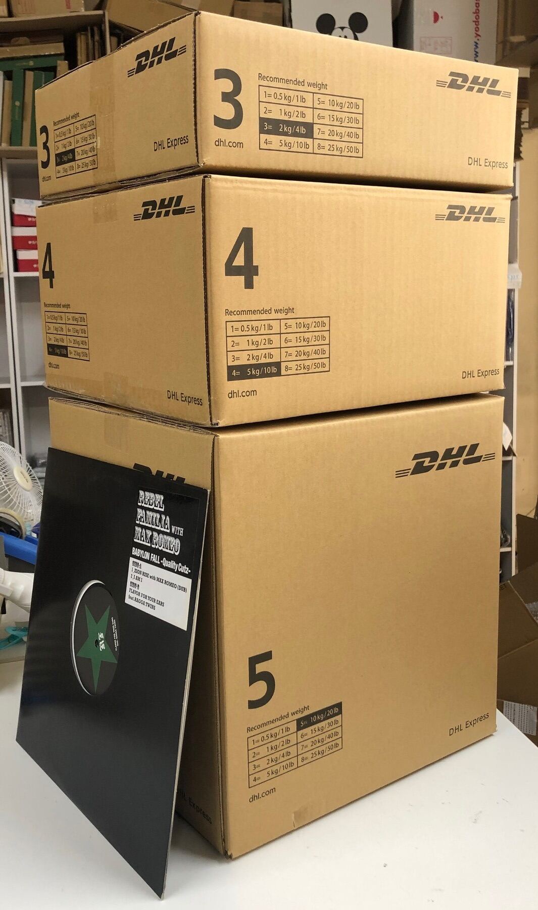 DHL Box 3 Brown color Lazada