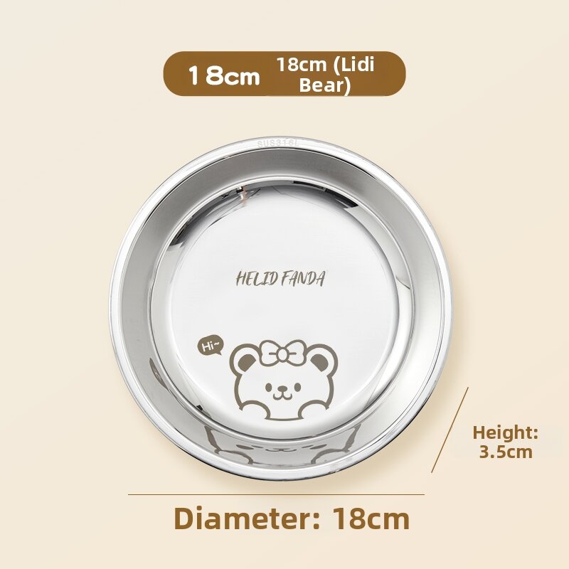 WODEBAIHUI | Food-Grade 316 Stainless Steel Kids Plates