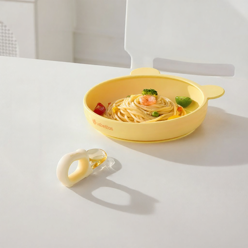 Usbettas | Silicone Suction Plate Baby Feeding Dishes