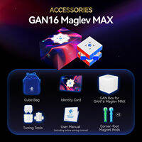 GAN16 Maglev MAX ลูกบิดแม่เหล็ก 3x3 สปีดคิวบ์ Professional เคลือบรังสียูวี เกมพัฒนาสมองเด็ก ของเล่นฝึกความเร็ว