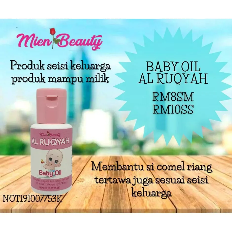 BABY OIL AL RUQYAH Minyak Telon Baby Minyak Kembung Perut Bayi | Original HQ