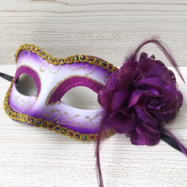 Masquerade Flower Mask. Beautiful Floral Party Mask | Lazada