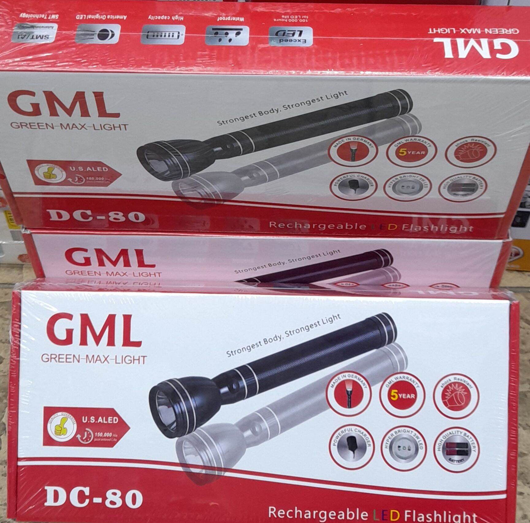 (GML LIGHT) MODEL 80 RECHARGEABLE LED HEAVY DUTY TORCHLIGHT [MADE IN GERMANY] Lazada