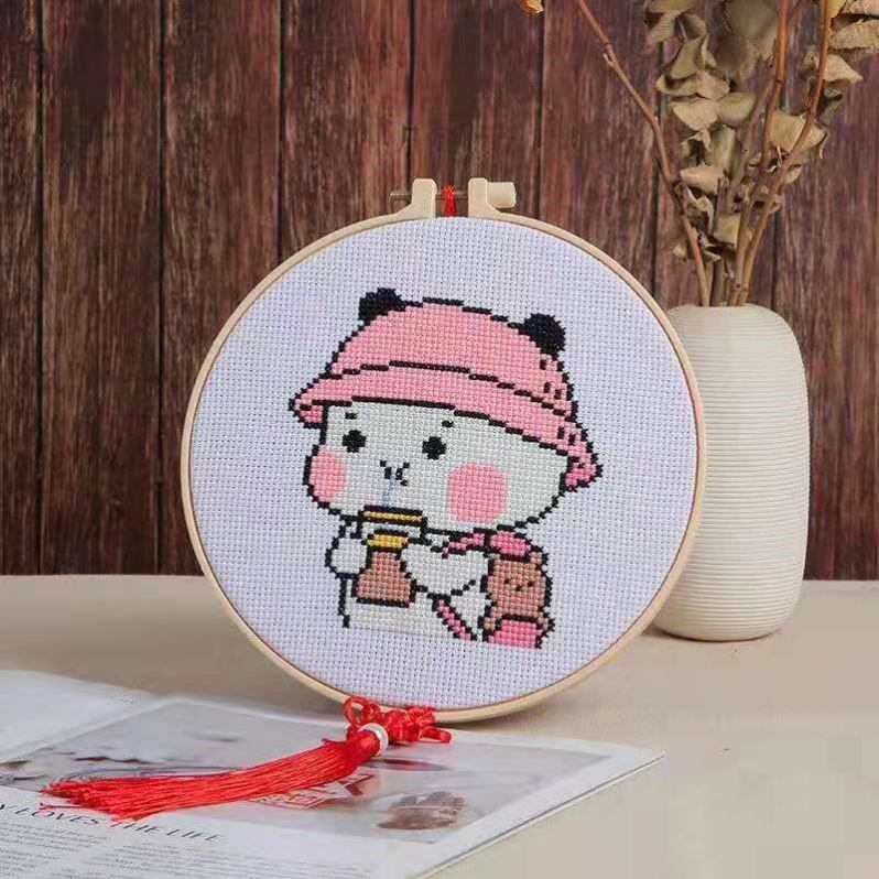 Cute Cartoon Cats Beginner Friendly Cross Stitch Kit